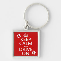 Keep Calm and Drive on (learner) (any colour) Keychain