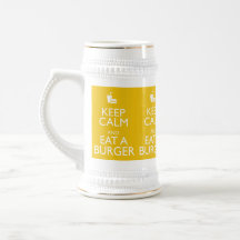 KEEP CALM AND EAT A BURGER MUGS