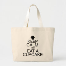 Keep Calm and Eat a Cupcake Tote Bag
