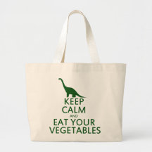 Keep Calm and Eat your Vegetables Canvas Bags