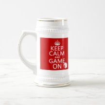 Keep Calm and Game On - dice - all colours Coffee Mug