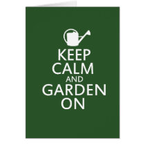 Keep Calm and Garden On cards