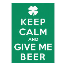 Keep Calm and Give Me Beer Personalised Announcements