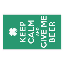 Keep Calm and Give Me Beer Stickers