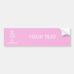 Keep Calm and Go Shopping Bumper Stickers