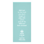 Keep Calm and Go To the Spa Full Colour Rack Card