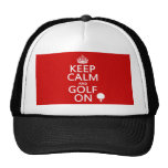 Keep Calm and Golf On - available in all colours Mesh Hat