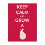 Keep Calm and Grow a "Pear" Post Card