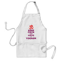 Keep calm and have a yoga sm apron