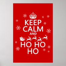 Keep Calm and Ho Ho Ho - Christmas/Santa Print
