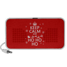 Keep Calm and Ho Ho Ho - Christmas/Santa Laptop Speaker