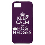 Keep Calm and Hog Hedges (Hedgehogs) (all colours) iPhone 5 Covers