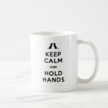 Keep Calm and Hold Hands (Otters Holding Hands) Mug
