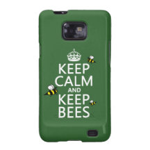 Keep Calm and Keep Bees - all colours Samsung Galaxy SII Covers