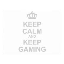 Keep Calm And Keep Gaming - Gamer Video Games Geek Post Card