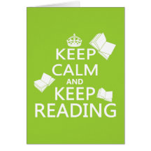 Keep Calm and Keep Reading Card