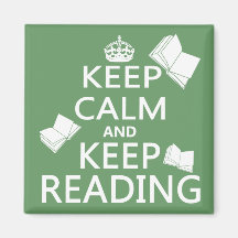 Keep Calm and Keep Reading Magnet