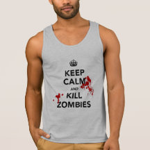 keep calm and kill zombies tee shirt