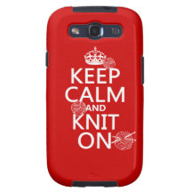 Keep Calm and Knit On - all colours