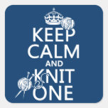 Keep Calm and Knit One - all colours Sticker