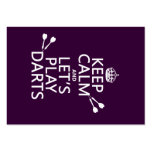 Keep Calm and Let's Play Darts Business Cards