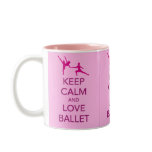 Keep Calm and Love Ballet Gift Print mugs