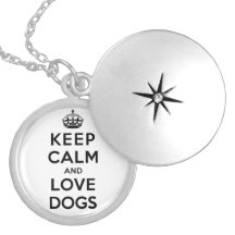 Keep Calm and Love Dogs Locket