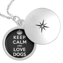 Keep Calm and Love Dogs Pendant