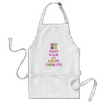 Keep Calm and Love Doughnuts Unique Doughnut Gift aprons
