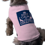 Keep Calm and Love Giraffes - all colours Doggie Tee