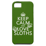 Keep Calm and Love Sloths (any background color) iPhone 5 Cases