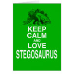 Keep Calm and Love Stegosaurus dinosaur design