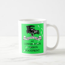 Keep Calm and Lower Your Carbon Footprint Design Coffee Mug