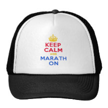 KEEP CALM and MARATH ON Hat