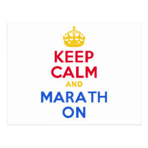 KEEP CALM and MARATH ON Postcards