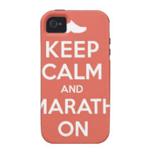 Keep Calm and Marathon Vibe iPhone 4 Cases