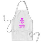 Keep Calm and Marry John Apron