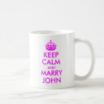 Keep Calm and Marry John Mug