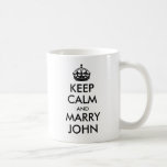 Keep Calm and Marry John Mug