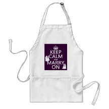 Keep Calm and Marry On - all colours Apron