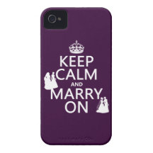 Keep Calm and Marry On - all colours iPhone 4 Case-Mate Cases