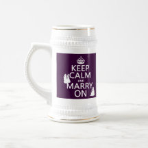 Keep Calm and Marry On - all colours Mug