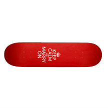 Keep Calm and Marry On (all colours) Skateboard Deck