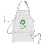 Keep Calm and Merry On aprons
