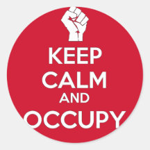 Keep Calm and Occupy (version2) Sticker