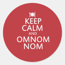 Keep Calm and Omnom Nom Sticker