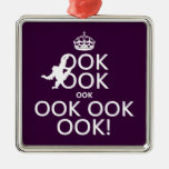 Keep Calm and Ook Ook Ook! All colours Christmas Ornament