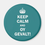 "Keep Calm and Oy Gevalt!" Refrigerator Magnet