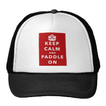 Keep Calm and Paddle On Trucker Hat