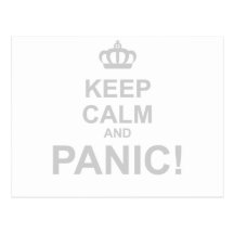 Keep Calm and Panic! - Carry On Danger Freak Out Post Cards